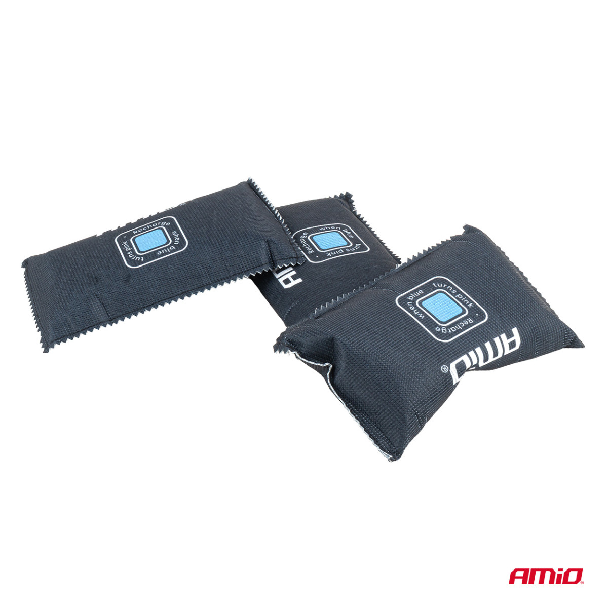 Automobilinis drėgmės sugėriklis su indikatoriumi, 3 × 400 g AMIO-04878