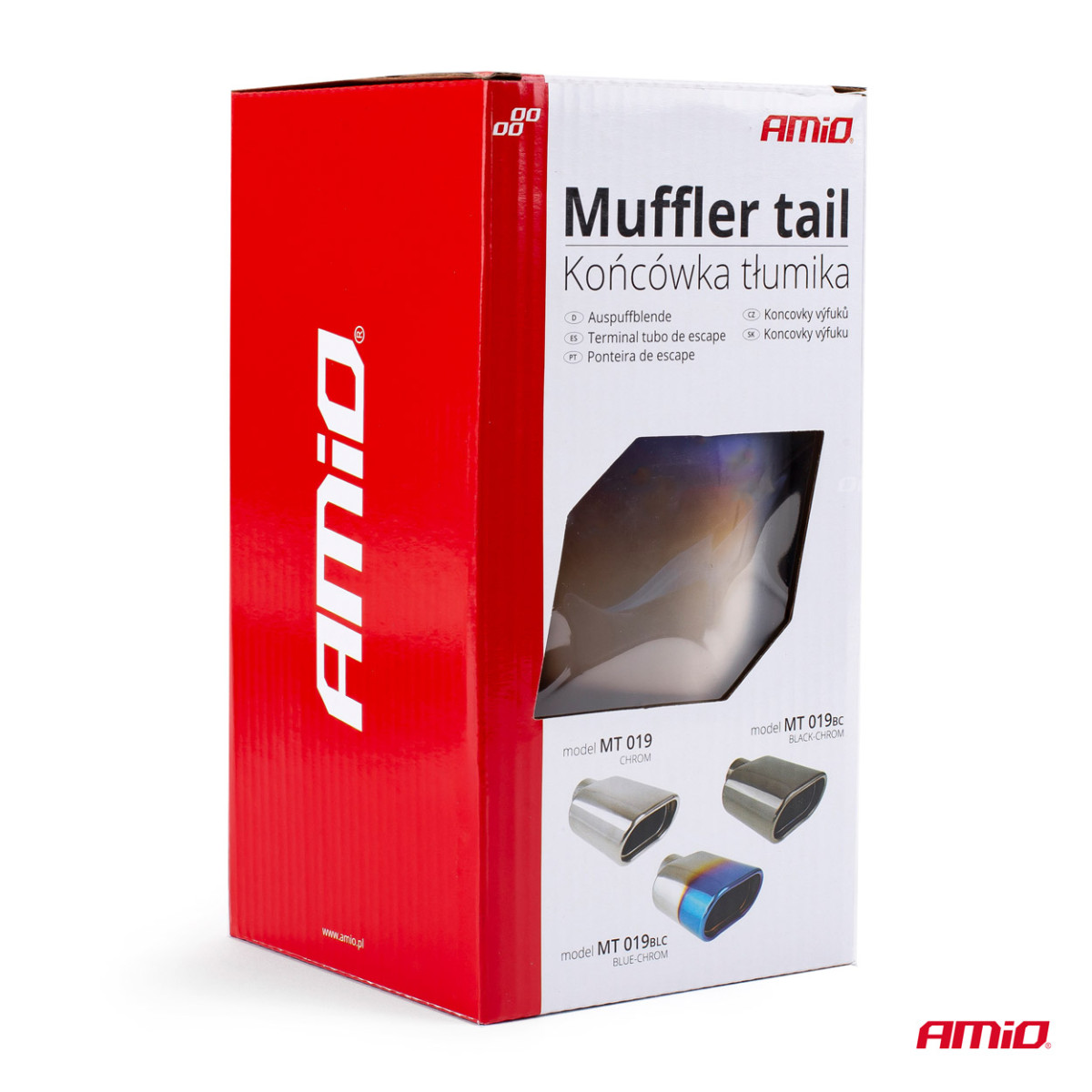 Duslintuvo antgalis 30-50 mm, nerūdijančio plieno, deginto metalo efekto, AMIO-02356