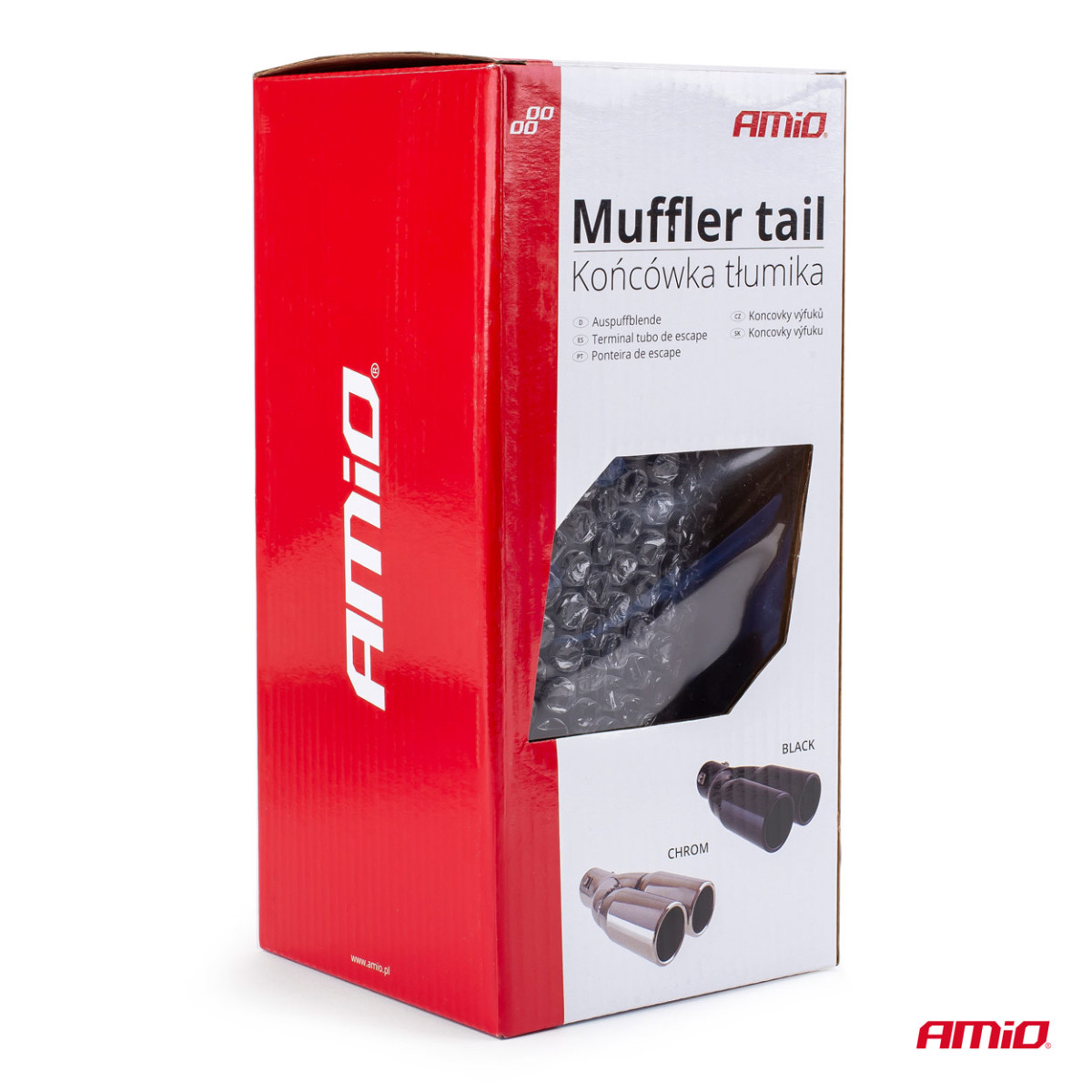 Duslintuvo antgalis 35-50 mm, nerūdijančio plieno, juodas, AMIO-02194