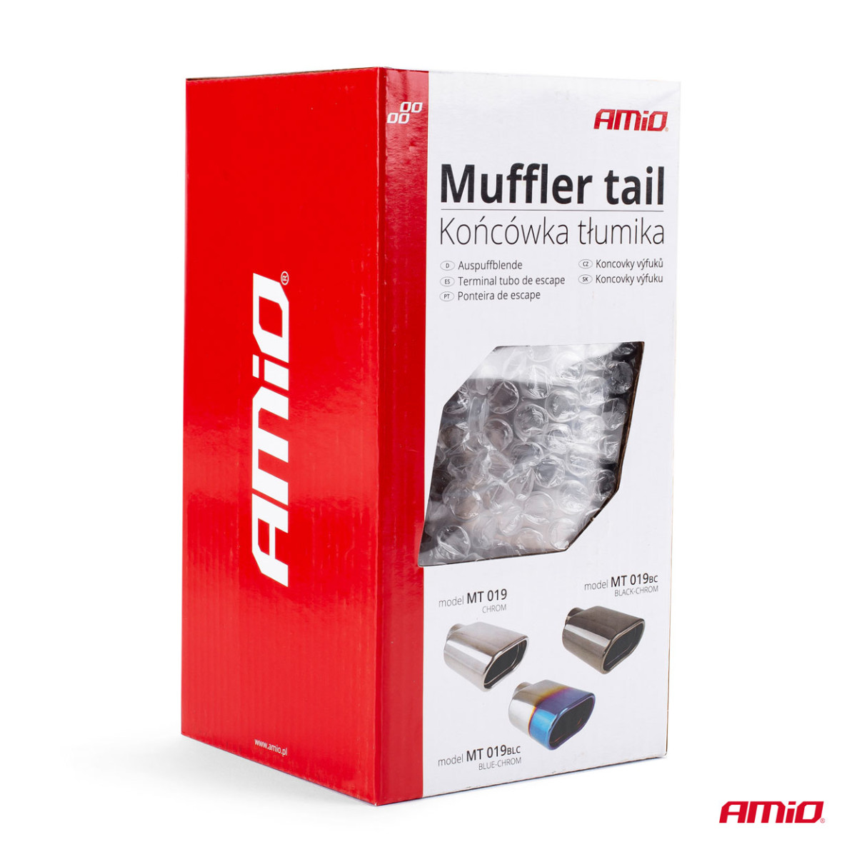 Duslintuvo antgalis 33-50 mm, nerūdijančio plieno, chromuotas, AMIO-02190