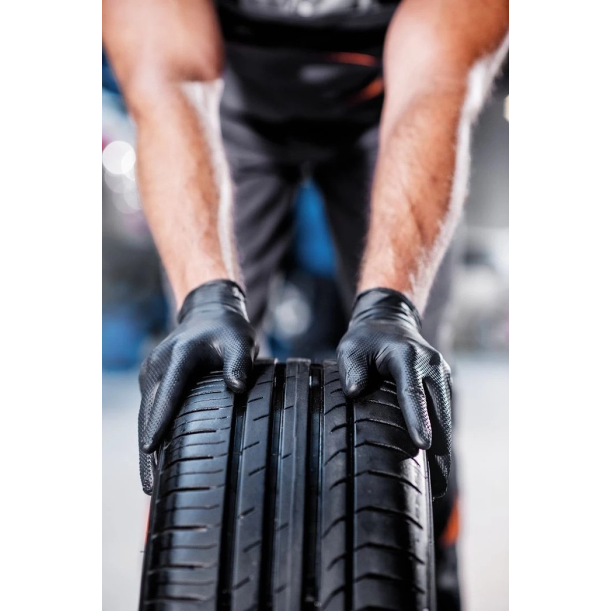 Nitrilo pirštinės GoGrip blue, dydis L, 50 vnt.