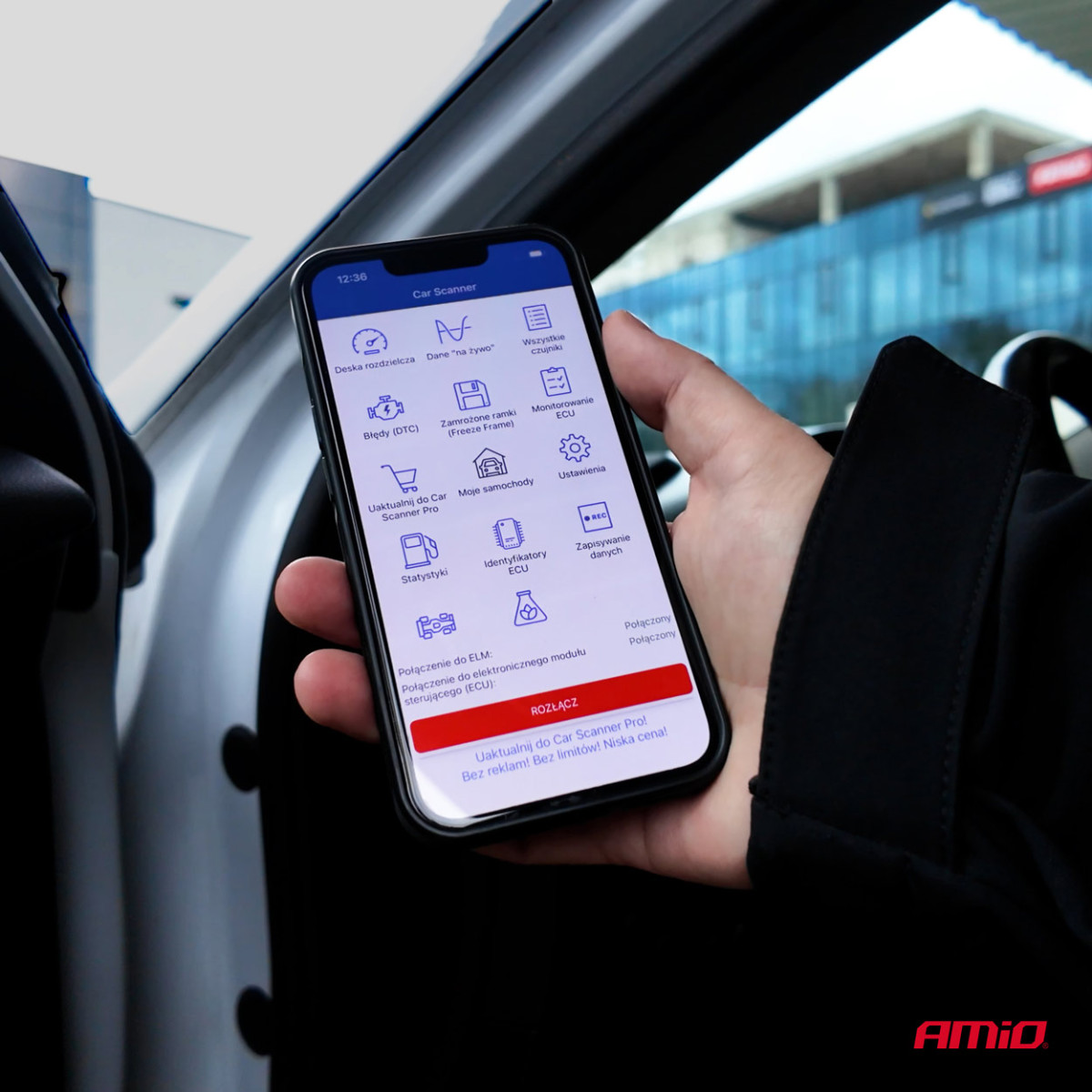 OBD2 BT XL diagnostikos skaitytuvas (Bluetooth) AMIO-04733