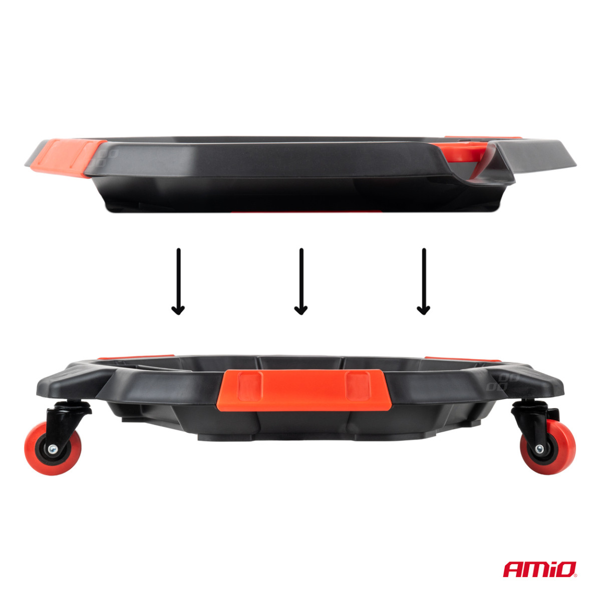 Alyvos surinkimo indas su ratukais AMIO-04264