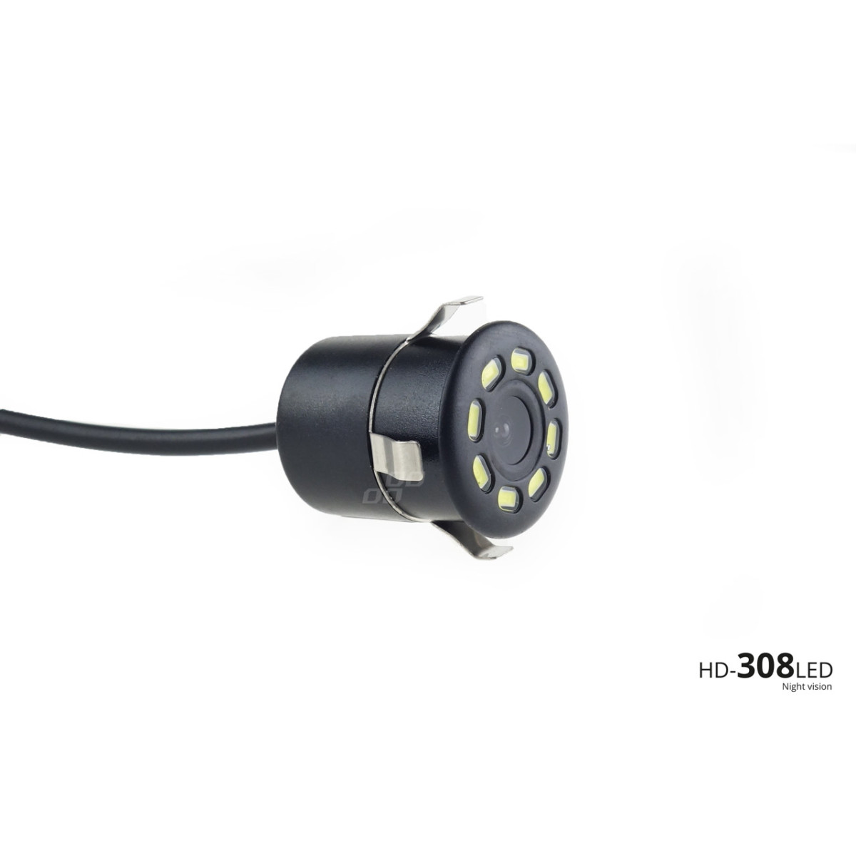 Parkavimo pagalbos sistema TFT01 4,3" su HD-308-LED kamera, 4 juodi jutikliai, sunkvežimiams
