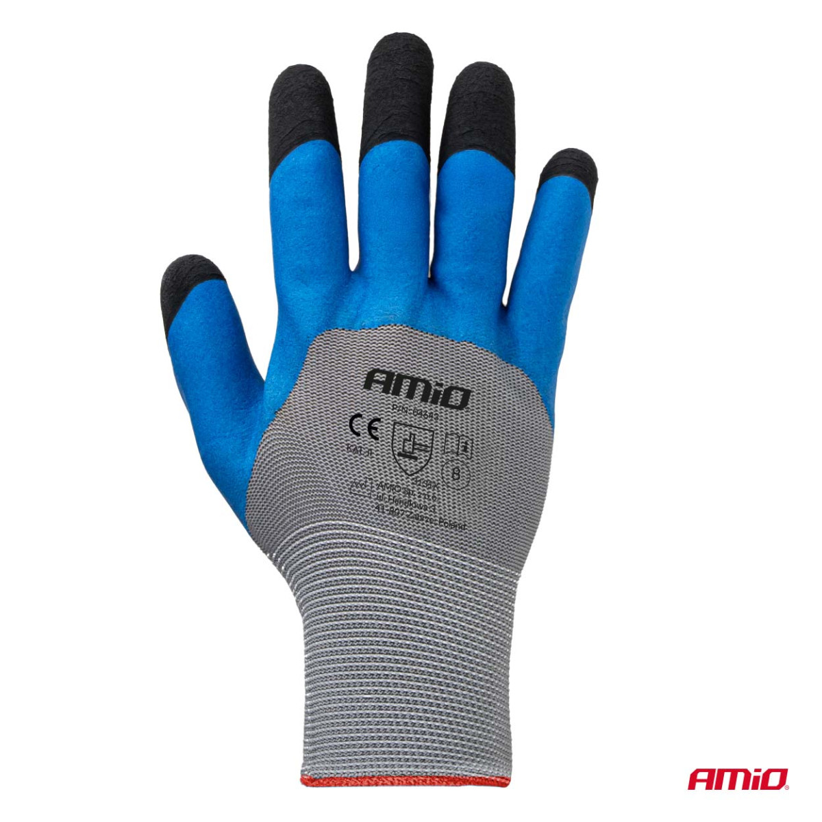 Darbinės PE latekso pirštinės su 3/4 putų danga, dydis 8, 4 vnt. (2 poros), 3131X