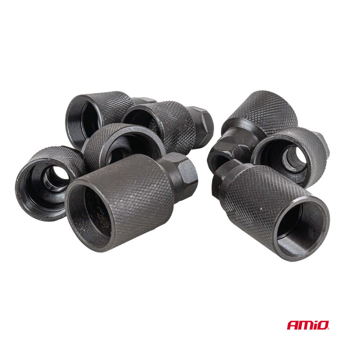 Pneumatinis dyzelinių purkštukų ištraukimo komplektas, 24 vnt. AMIO-04775