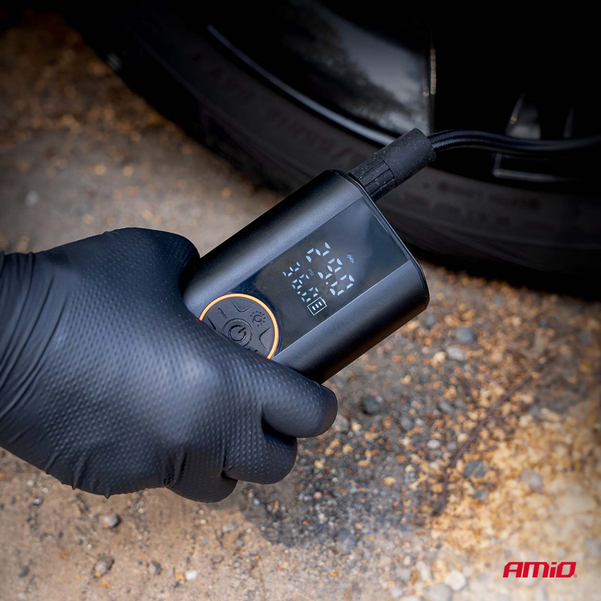 Belaidis LED kompresorius 40W su USB-C ACOMP-25 AMIO-04414