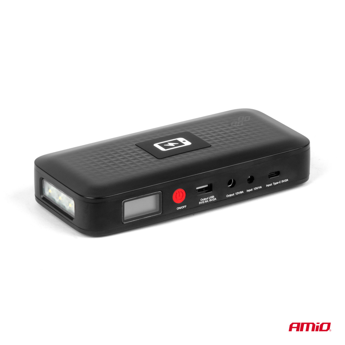 Nešiojamas užvedimo įrenginys / Powerbank 12V 12Ah 800A, AMIO-04055