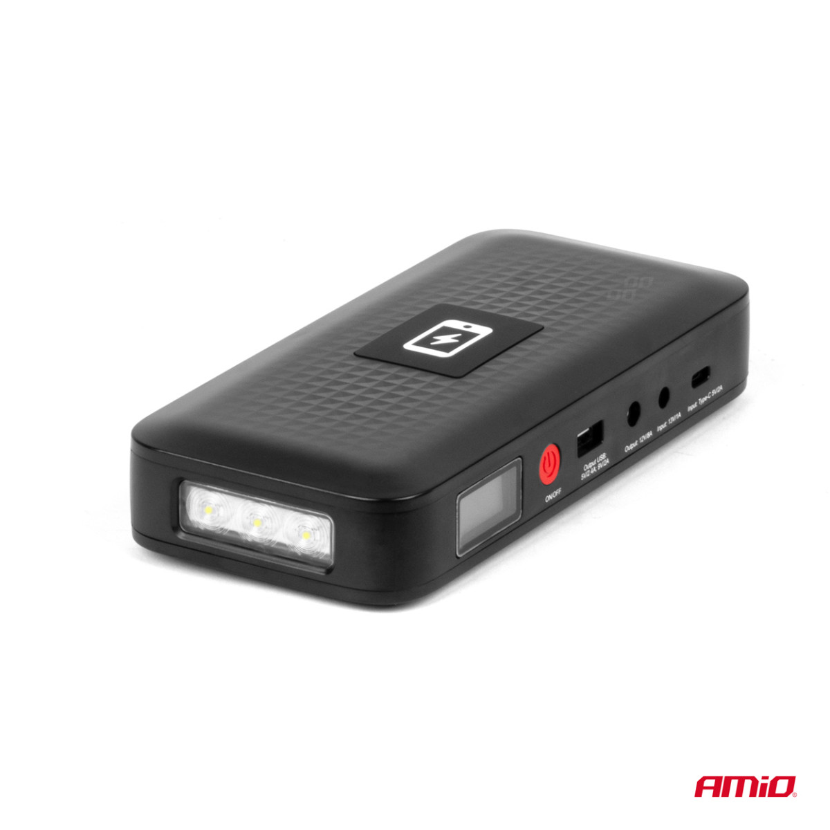Nešiojamas užvedimo įrenginys / Powerbank 12V 12Ah 800A, AMIO-04055