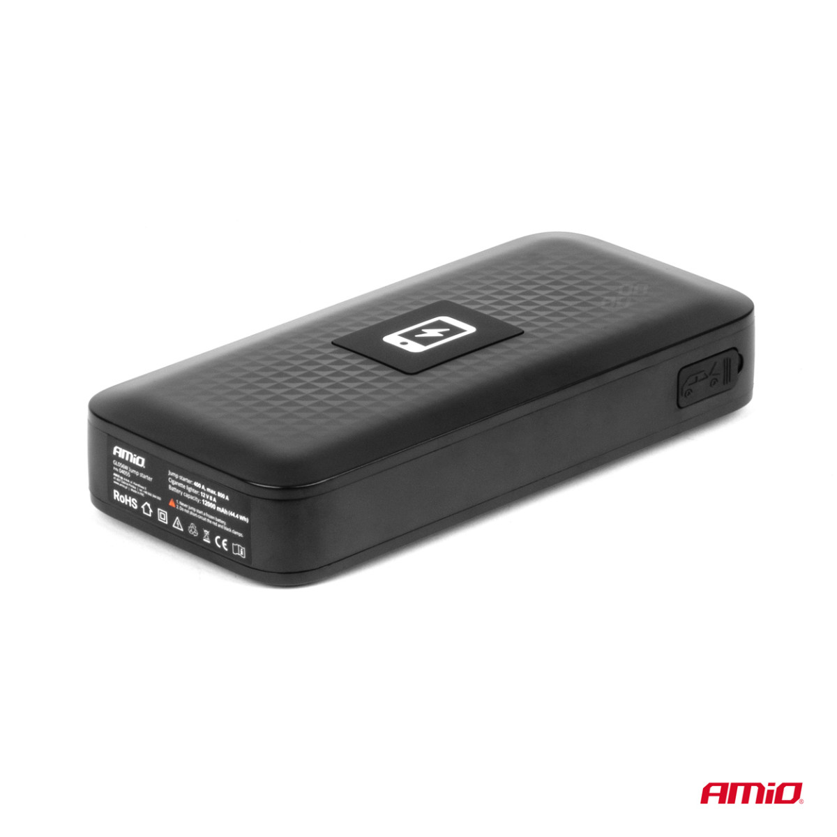 Nešiojamas užvedimo įrenginys / Powerbank 12V 12Ah 800A, AMIO-04055