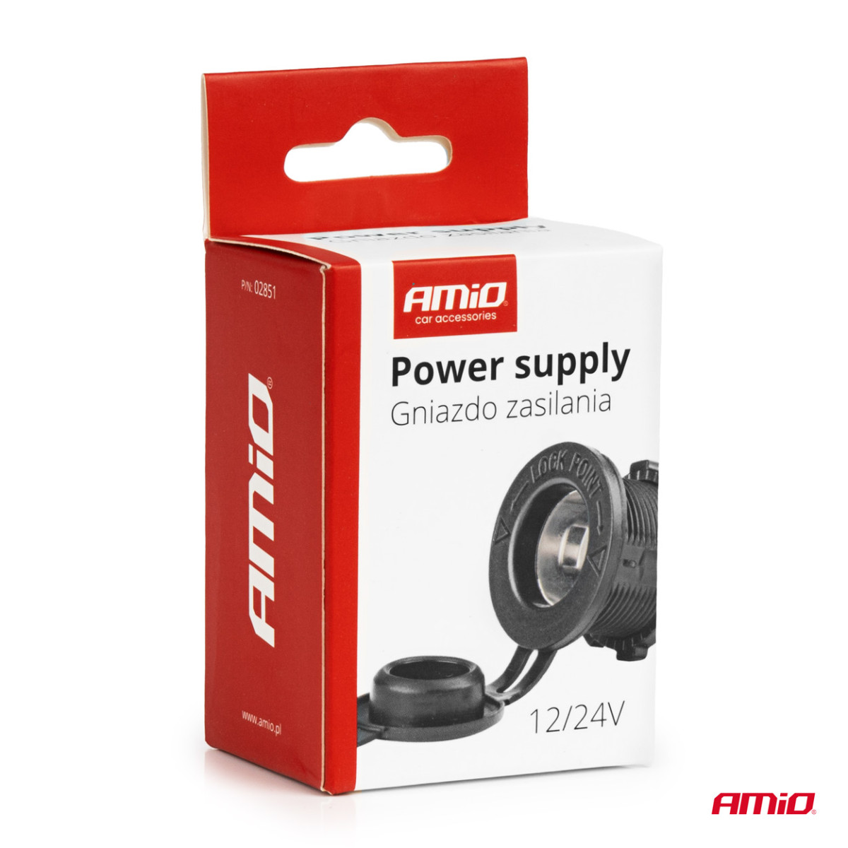 Maitinimo lizdas 12/24V MOD-01