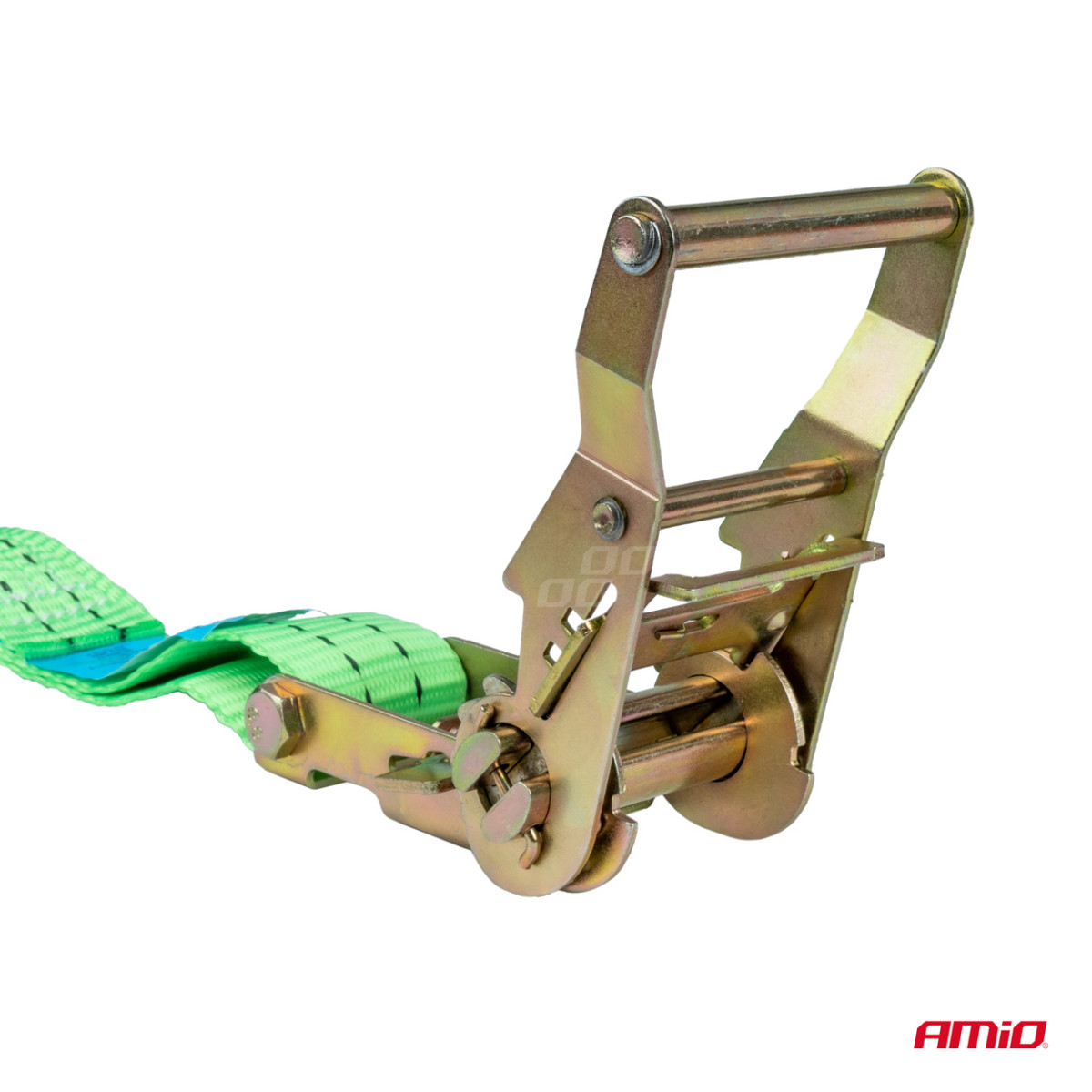 Krovinių tvirtinimo diržas su įtempikliu 2000 kg, 4 m x 38 mm, AMIO-03294