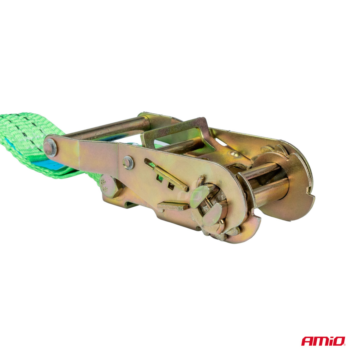 Krovinių tvirtinimo diržas su įtempikliu 2000 kg, 8 m x 38 mm AMIO-03297