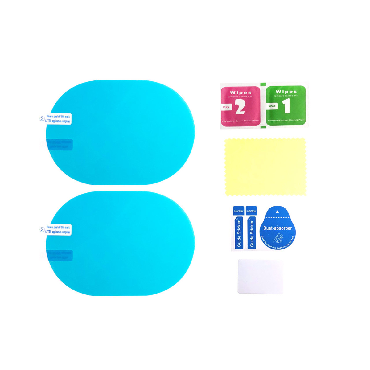 Plėvelė šoniniams veidrodėliams nuo rasojimo ir lietaus 135 × 95 mm (2 vnt.) AMIO-02378