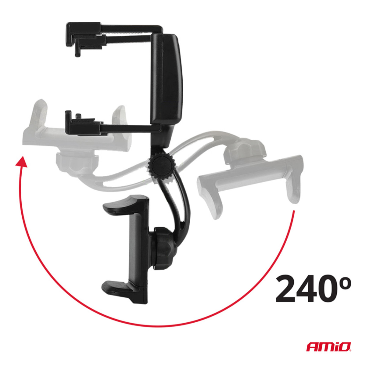 Galinio vaizdo veidrodėlio telefono laikiklis HOLD-17