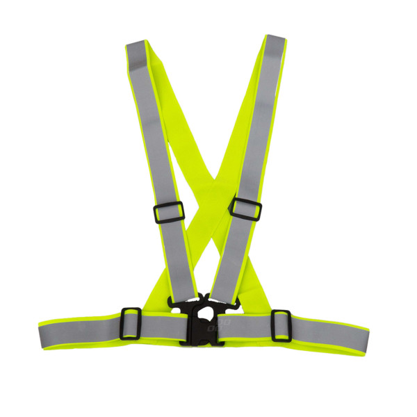 Atšvaitinė liemenė su diržais - žalia AMIO-03104