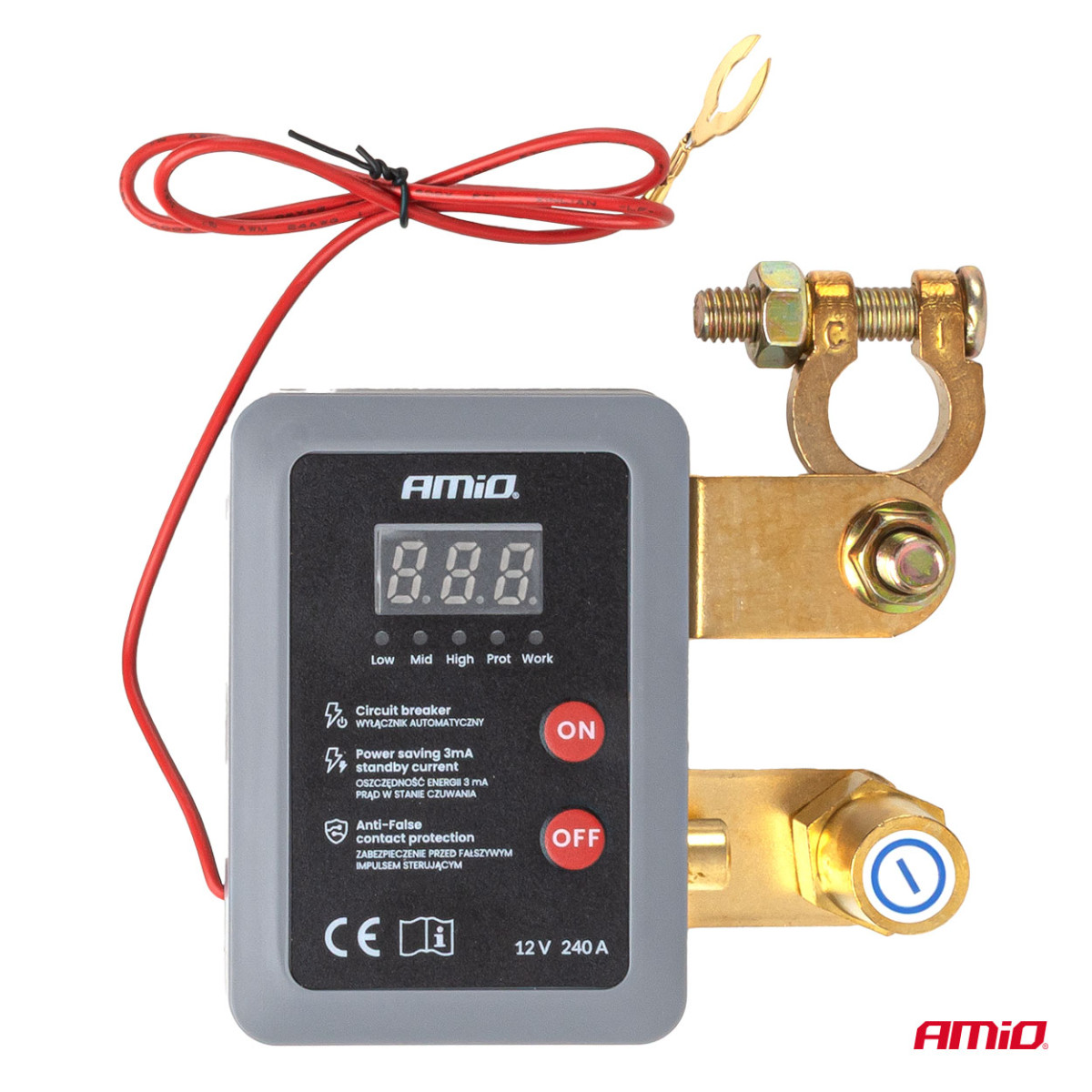 Nuotolinis akumuliatoriaus atjungiklis 12V 240A (BATT) AMIO-04832