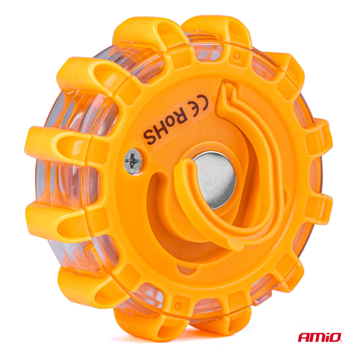 Nešiojama įspėjamųjų signalų LED lempa su prožektoriaus funkcija 3xAAA IP65 12SMD + 3SMD