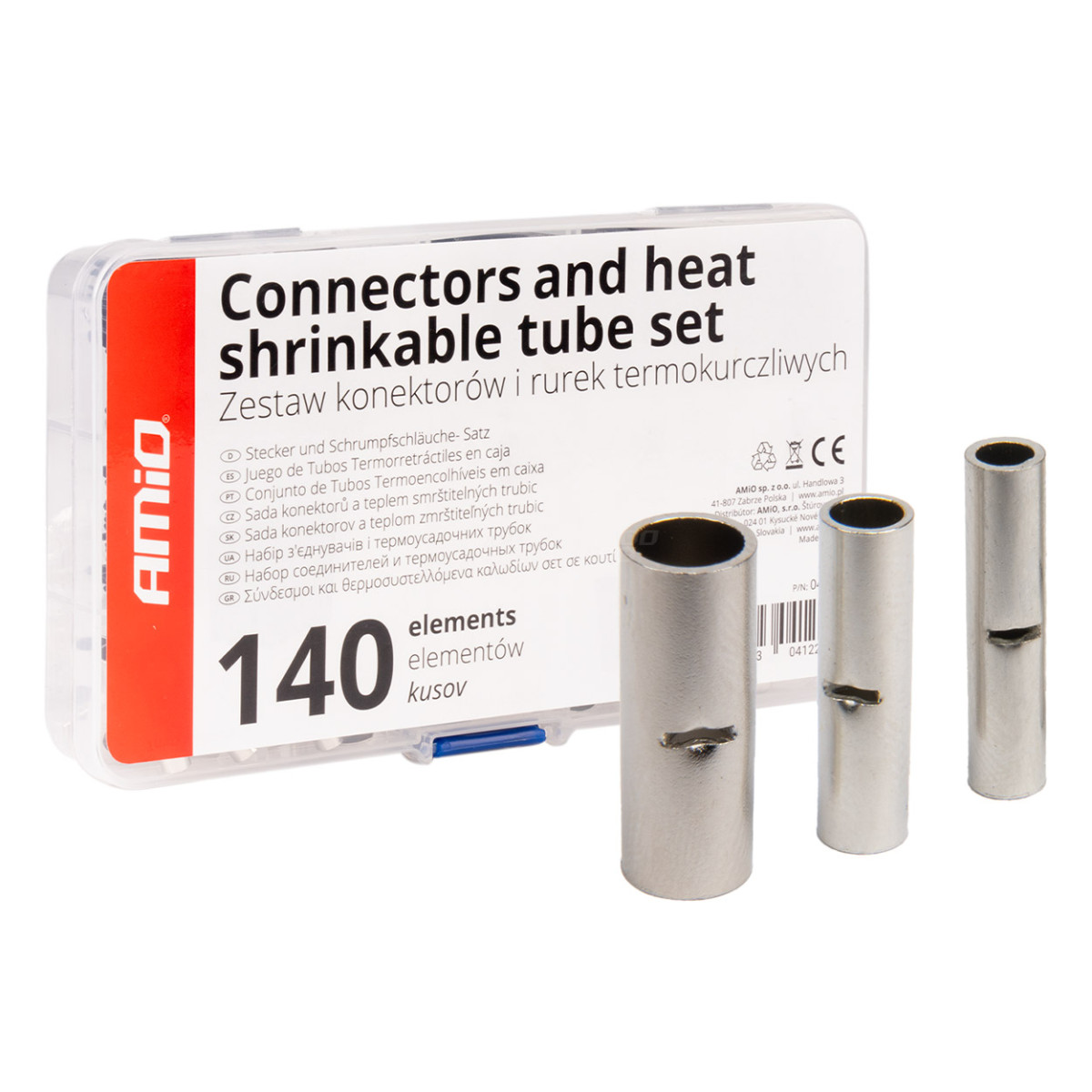 Laidų jungčių rinkinys BN1.25, BN2, BN5.5, 160 vnt. AMIO-04123