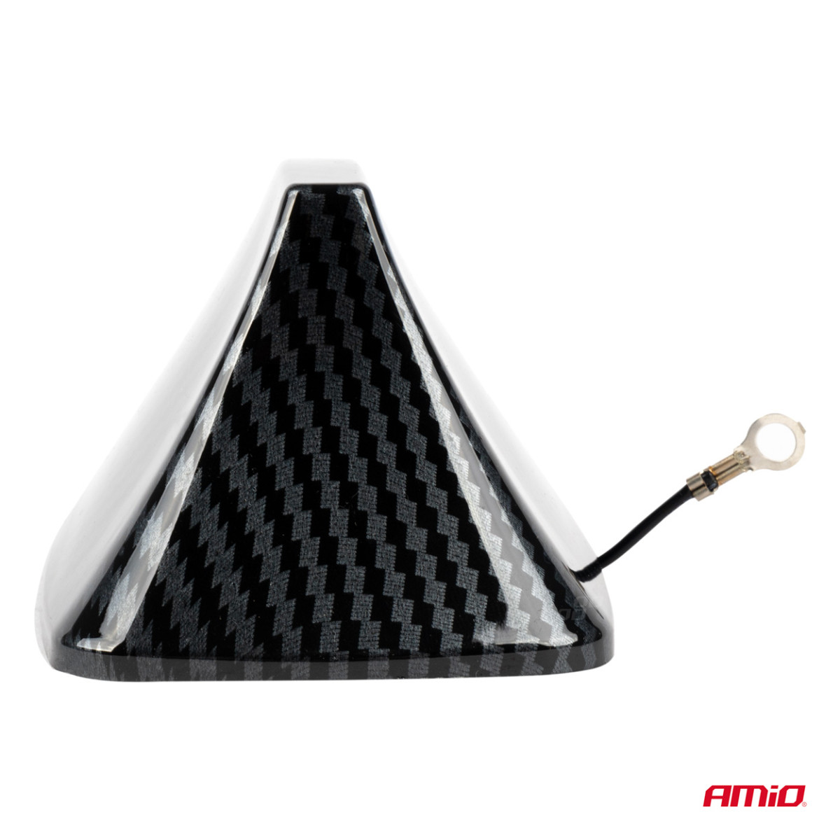 Automobilio antena „Shark Fin“ su anglies pluošto dangčiu AMIO-04156