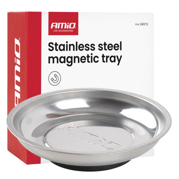 Nerūdijančio plieno magnetinis padėklas, 150 mm AMIO-04915