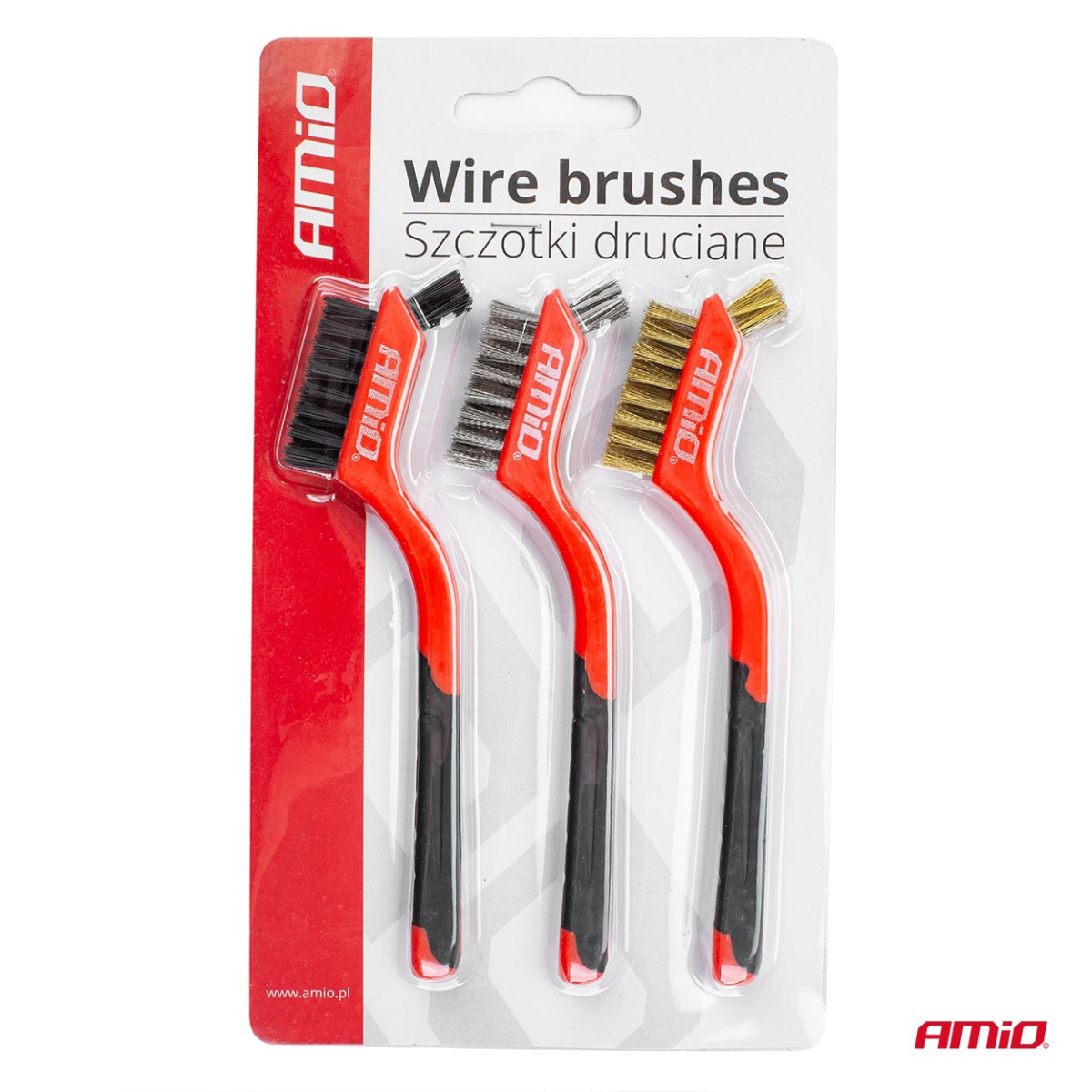 Plieninių / vielinių šepetėlių rinkinys, 3 vnt