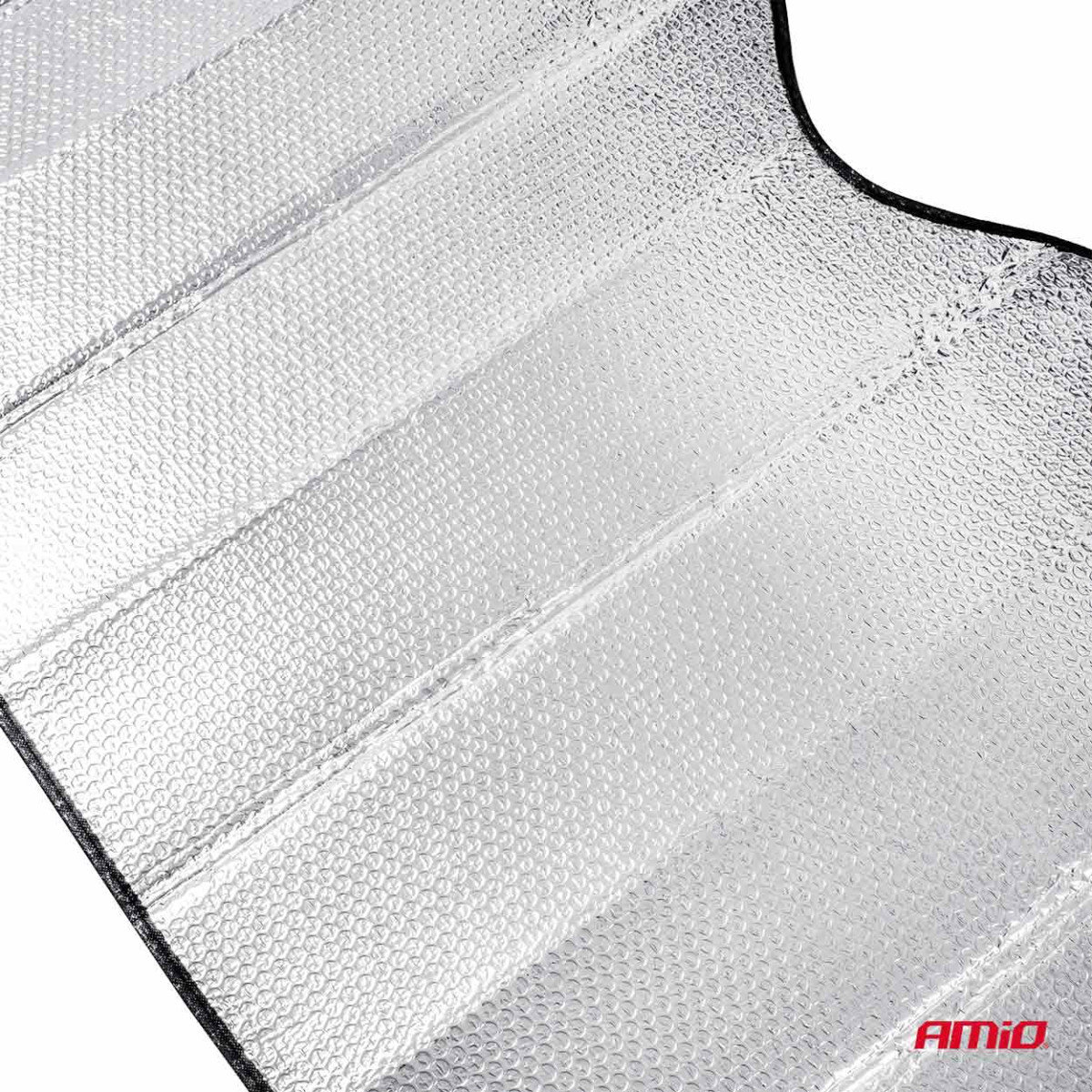 Priekinio stiklo apsauga 145x70 cm, sidabrinė, PE burbulinė AMIO-01532