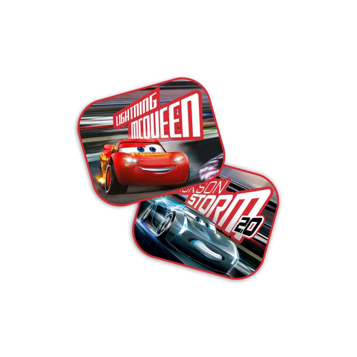 Šoninės saulės užuolaidėlės automobiliui 44x35 cm, 2 vnt., Cars 3