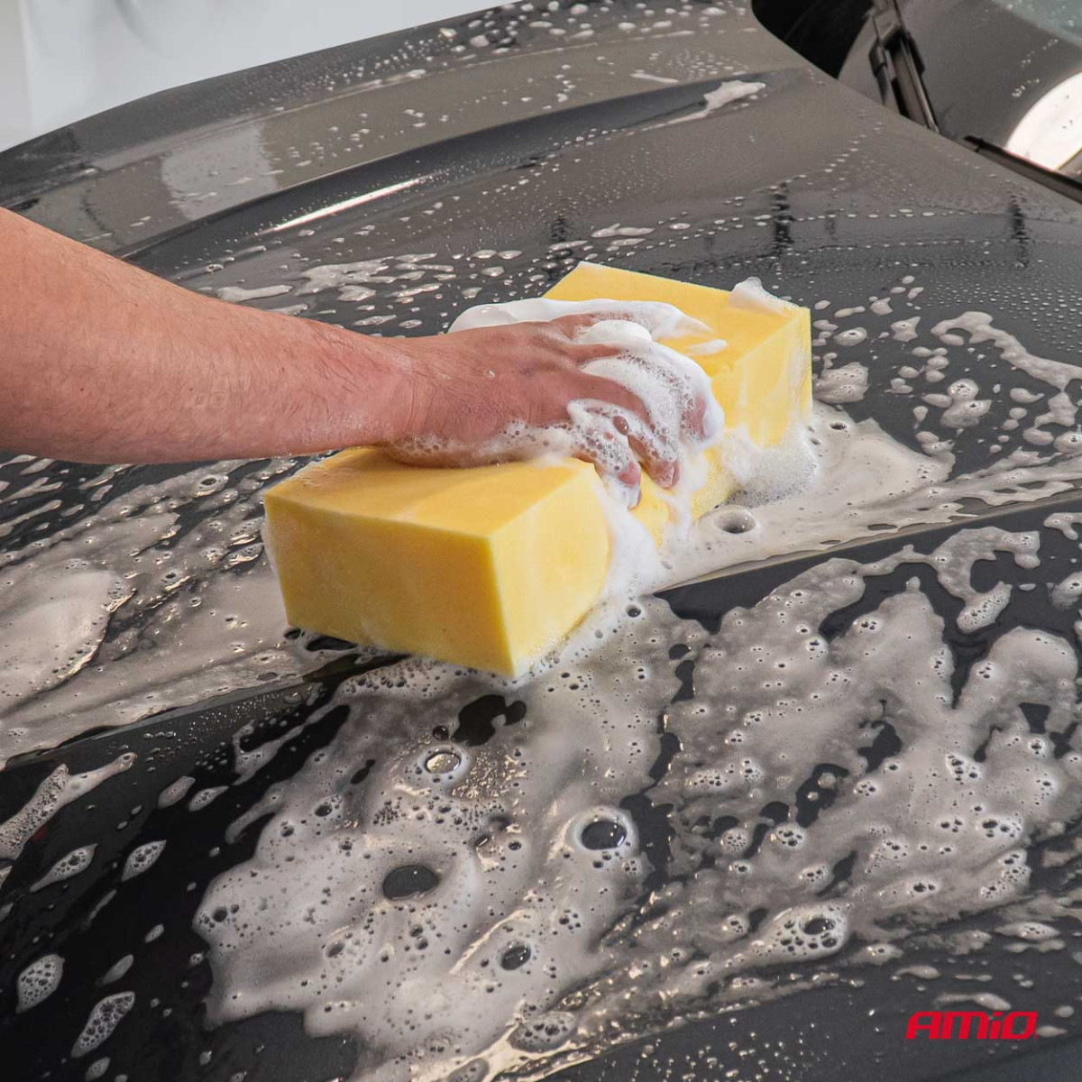 Automobilio plovimo kempinė, minkšta, super putojanti, 28x14x7 mm AMiO-03842