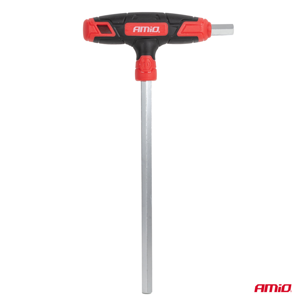 HEX (imbus) raktų rinkinys su T formos rankena, 8 vnt. AMIO-04826