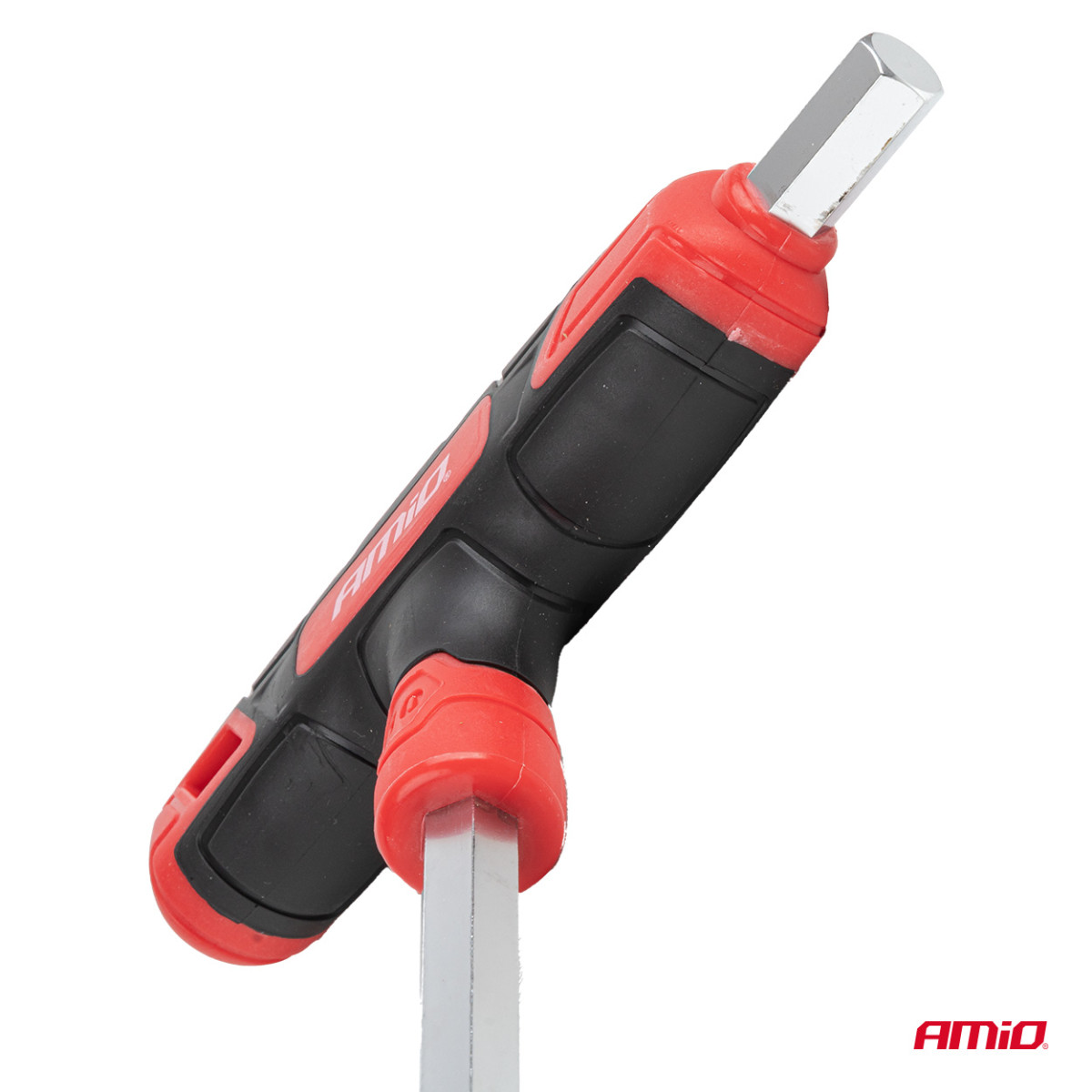 HEX (imbus) raktų rinkinys su T formos rankena, 8 vnt. AMIO-04826