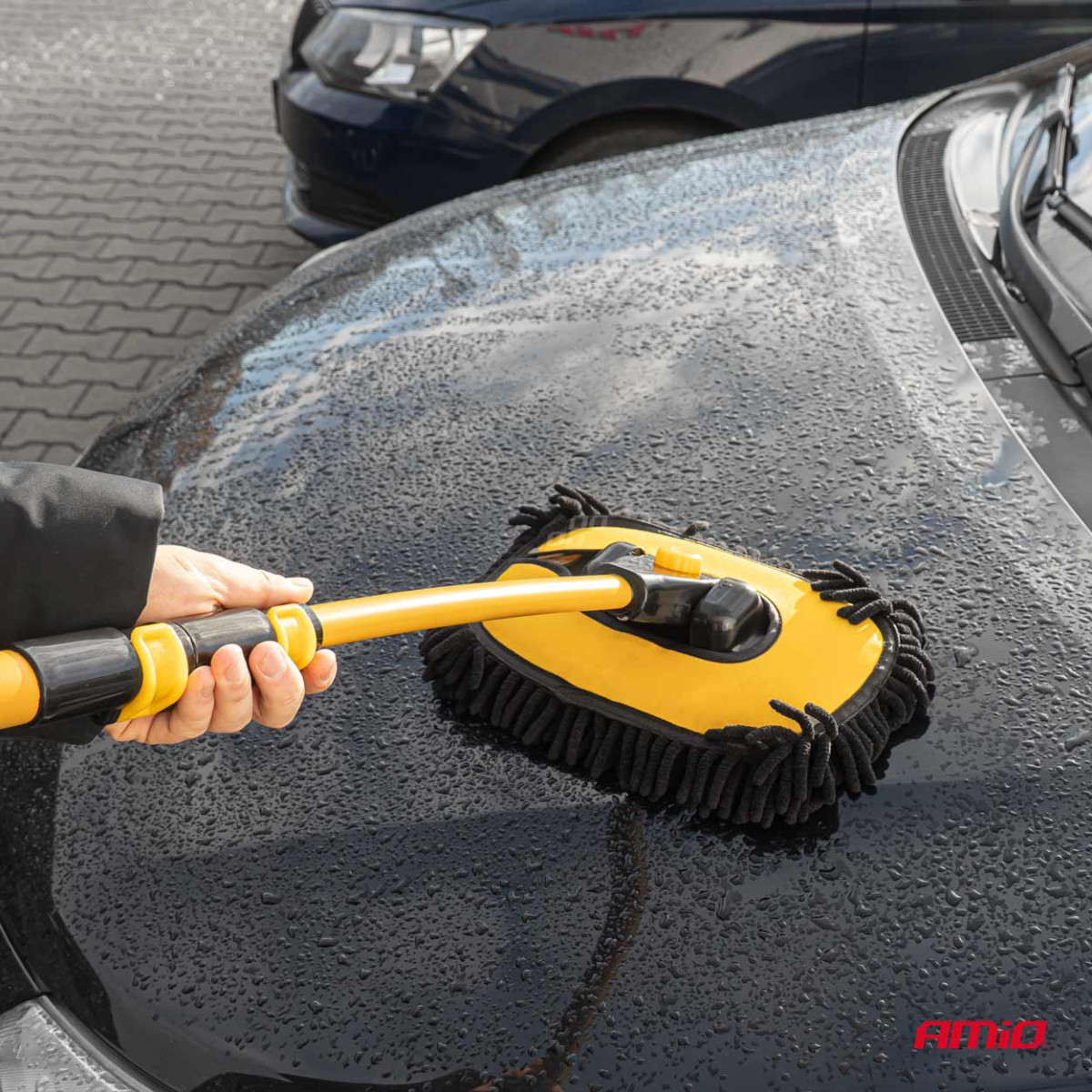 Teleskopinis automobilio plovimo šepetys