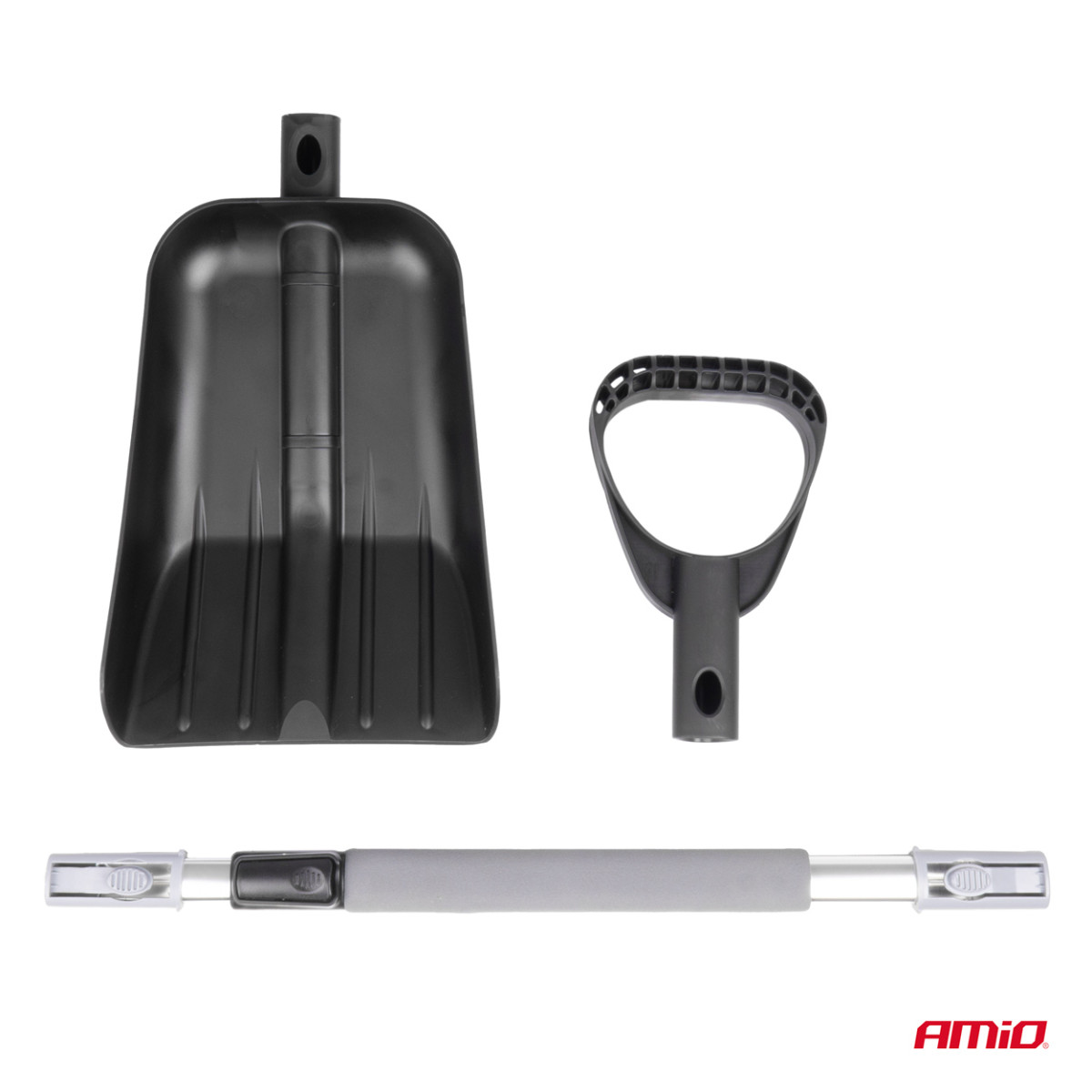 Teleskopinis Sniego kastuvas su aliuminio mentele 103–131 cm