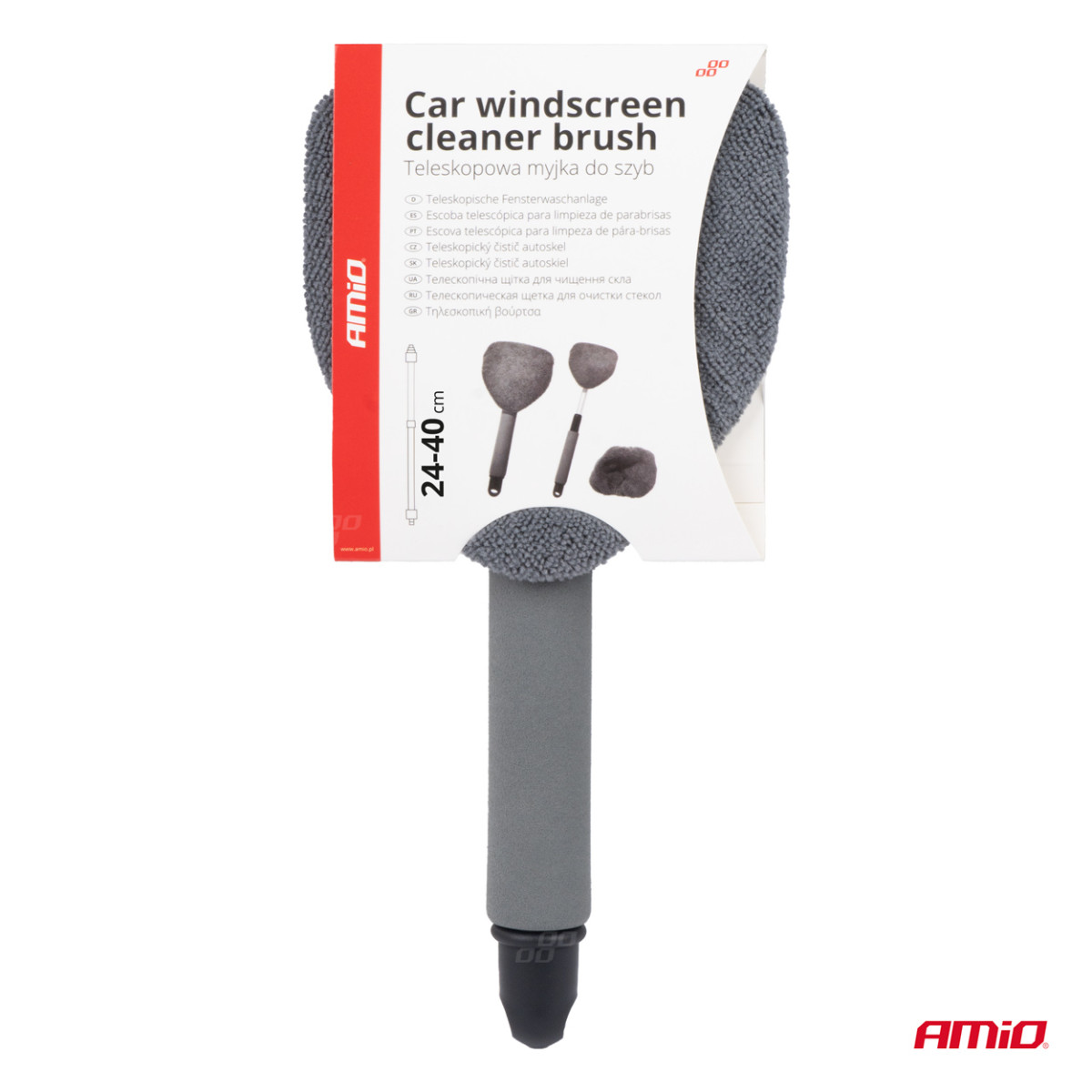 Teleskopinis trikampis mikropluošto langų plovimo šepetys