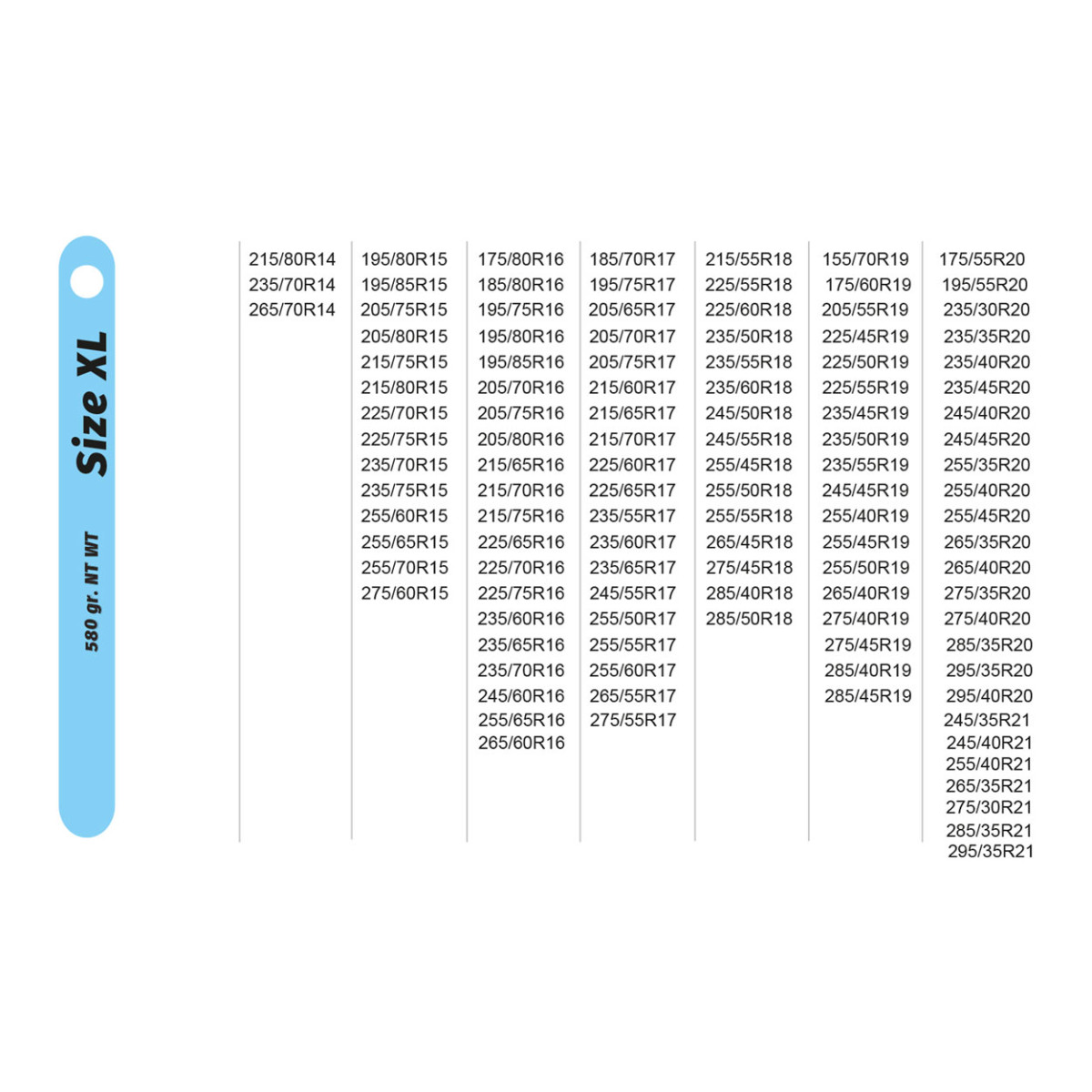 Tekstilinės sniego grandinės Easysock, XL,  2 vnt.