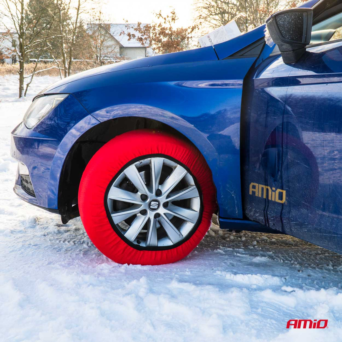 Tekstilinės sniego grandinės, M, 2 vnt.