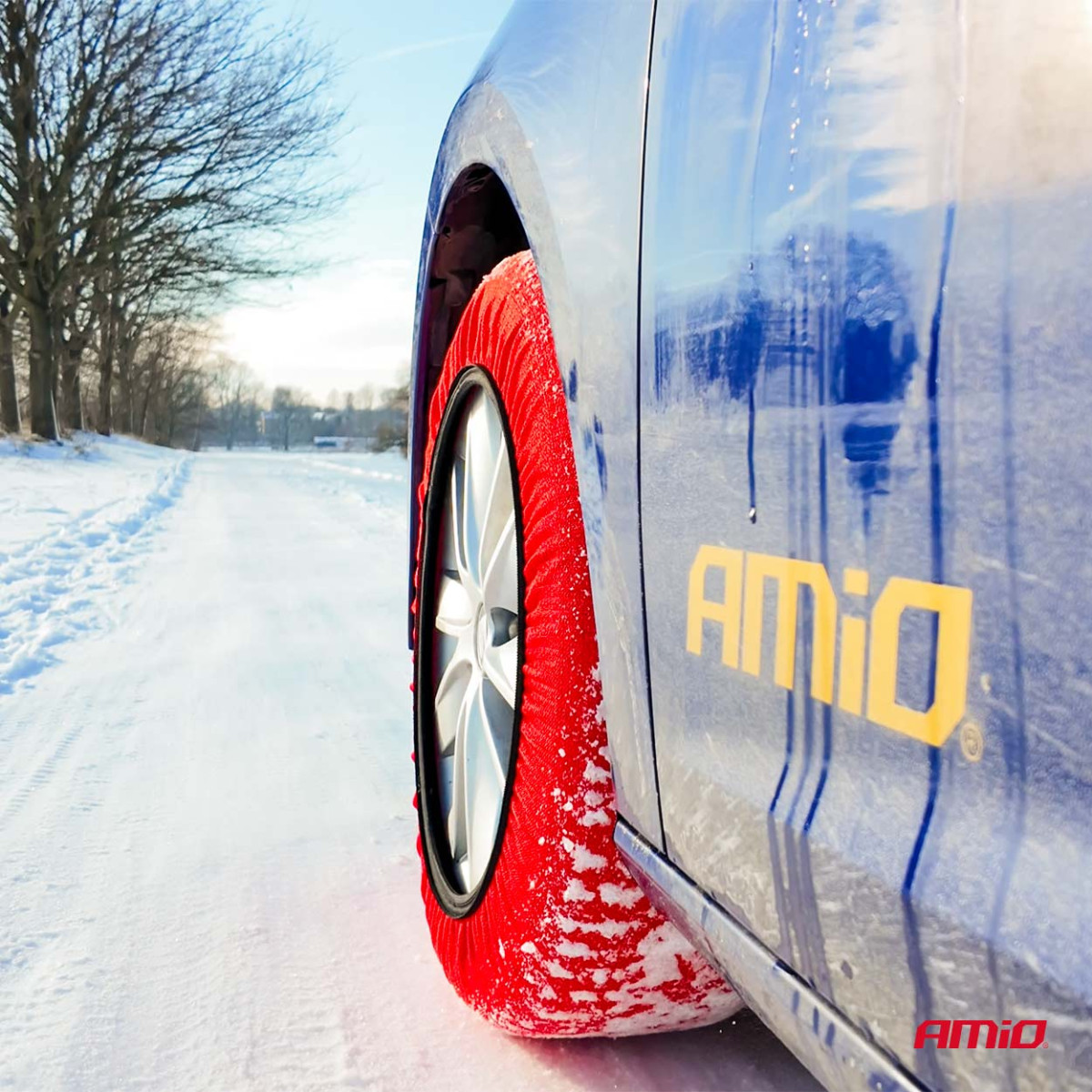 Tekstilinės sniego grandinės, XS, 2 vnt.