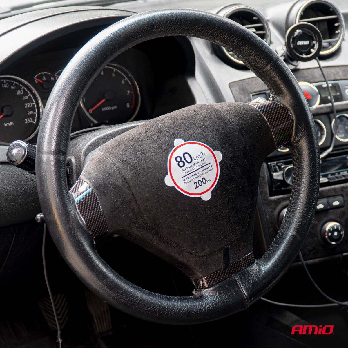 Padangų remonto rinkinys su kompresoriumi, 12 V, 31 mm, AMIO-04930
