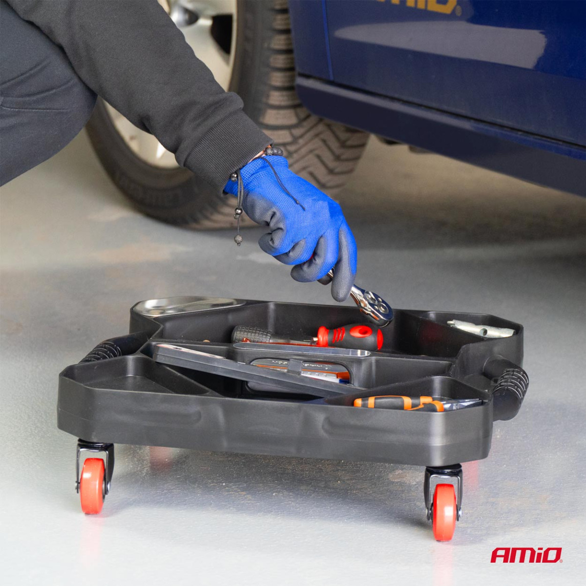 Įrankių vežimėlis ant ratukų AMIO-04265