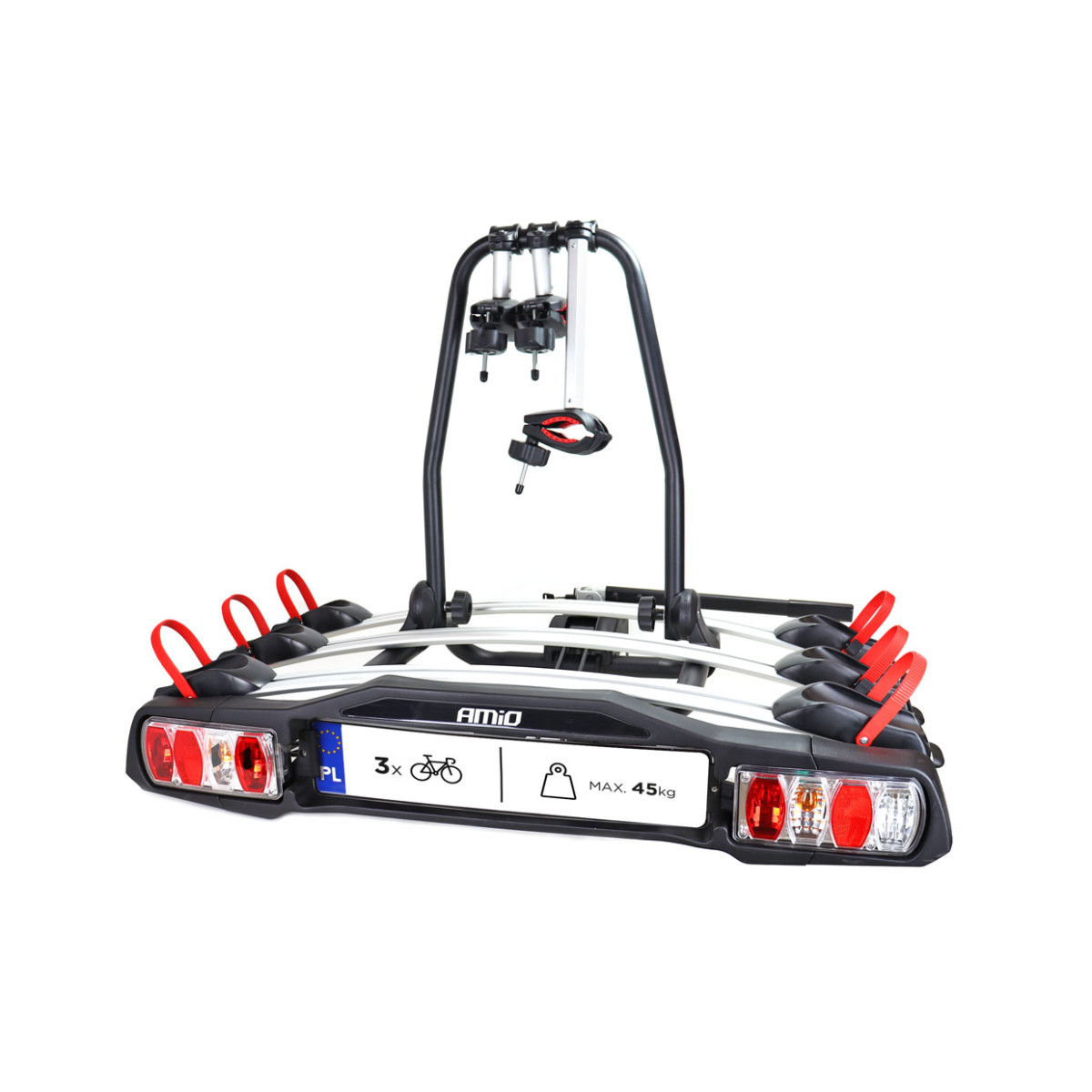 Automobilinis dviračių laikiklis ant kablio, 3 dviračiams TBC-01/3