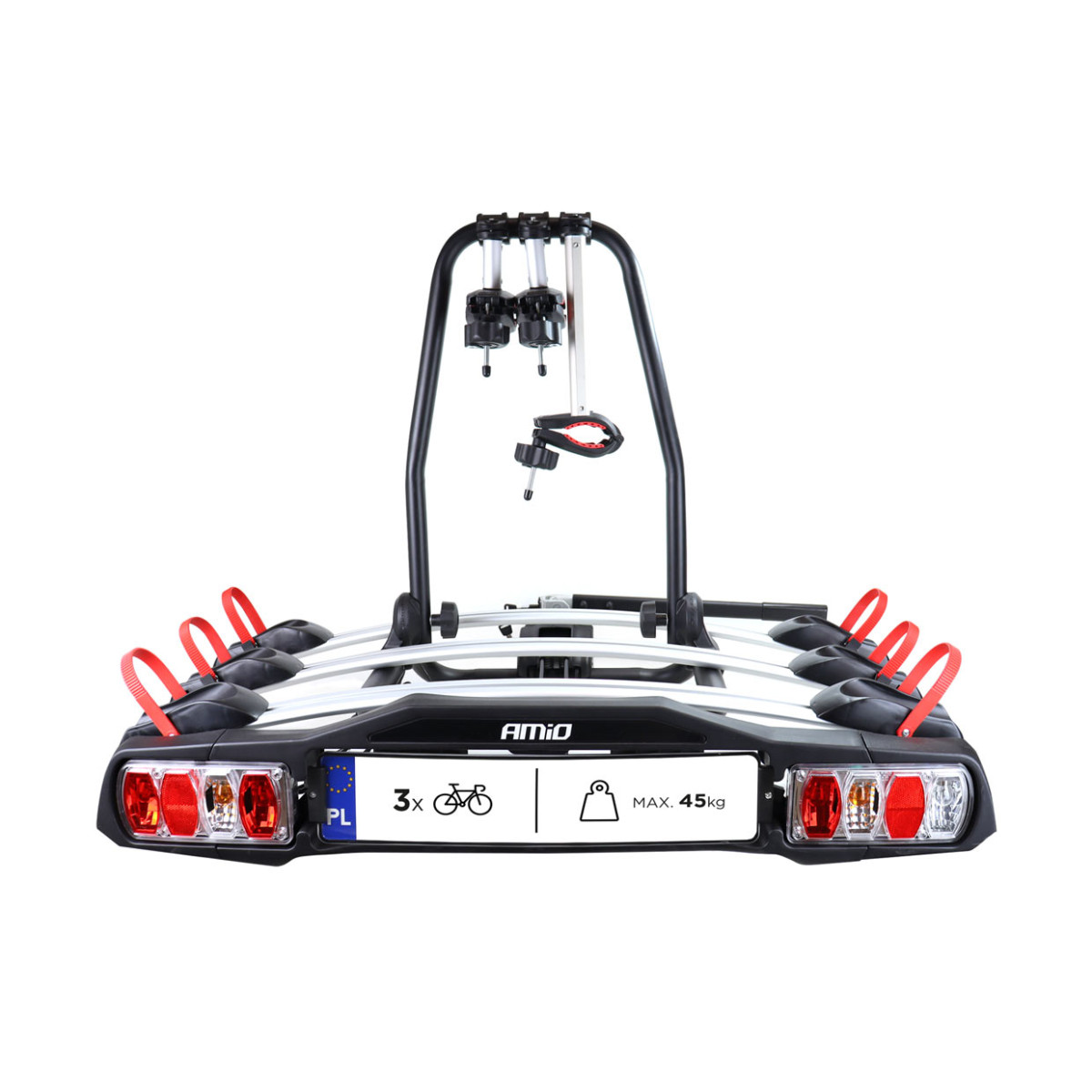 Automobilinis dviračių laikiklis ant kablio, 3 dviračiams TBC-01/3