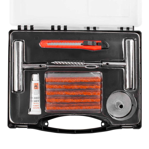 Didelis be kameros padangų taisymo rinkinys 36 vnt. AMIO-02829