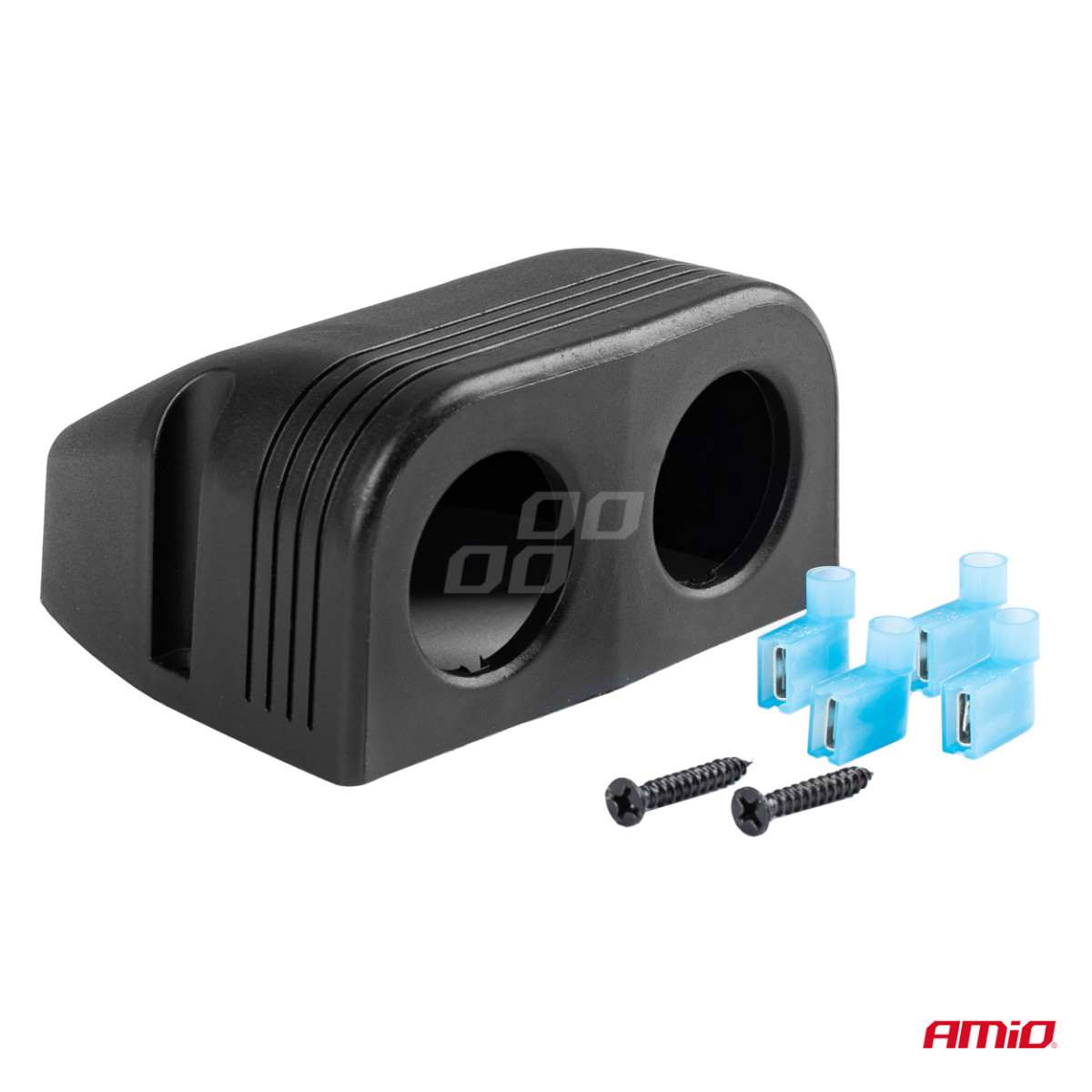 Dviejų angų išorinė USB panelės dėžutė MOD-16 AMiO-02866