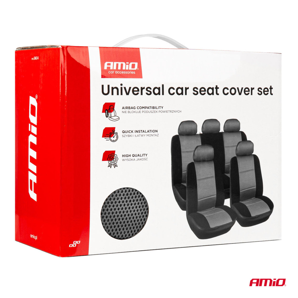 Universalūs sėdynių užvalkalai SC-14 - juoda / pilka