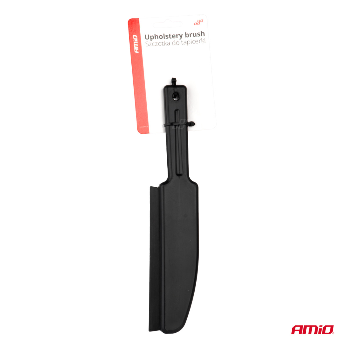 Apmušalų valymo šepetys su guma 25 cm AMIO-04034