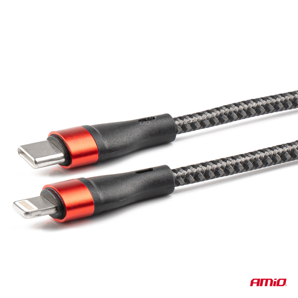 USB-C + Lightning kabelis iPhone 200 cm FullLINK AMIO-02931