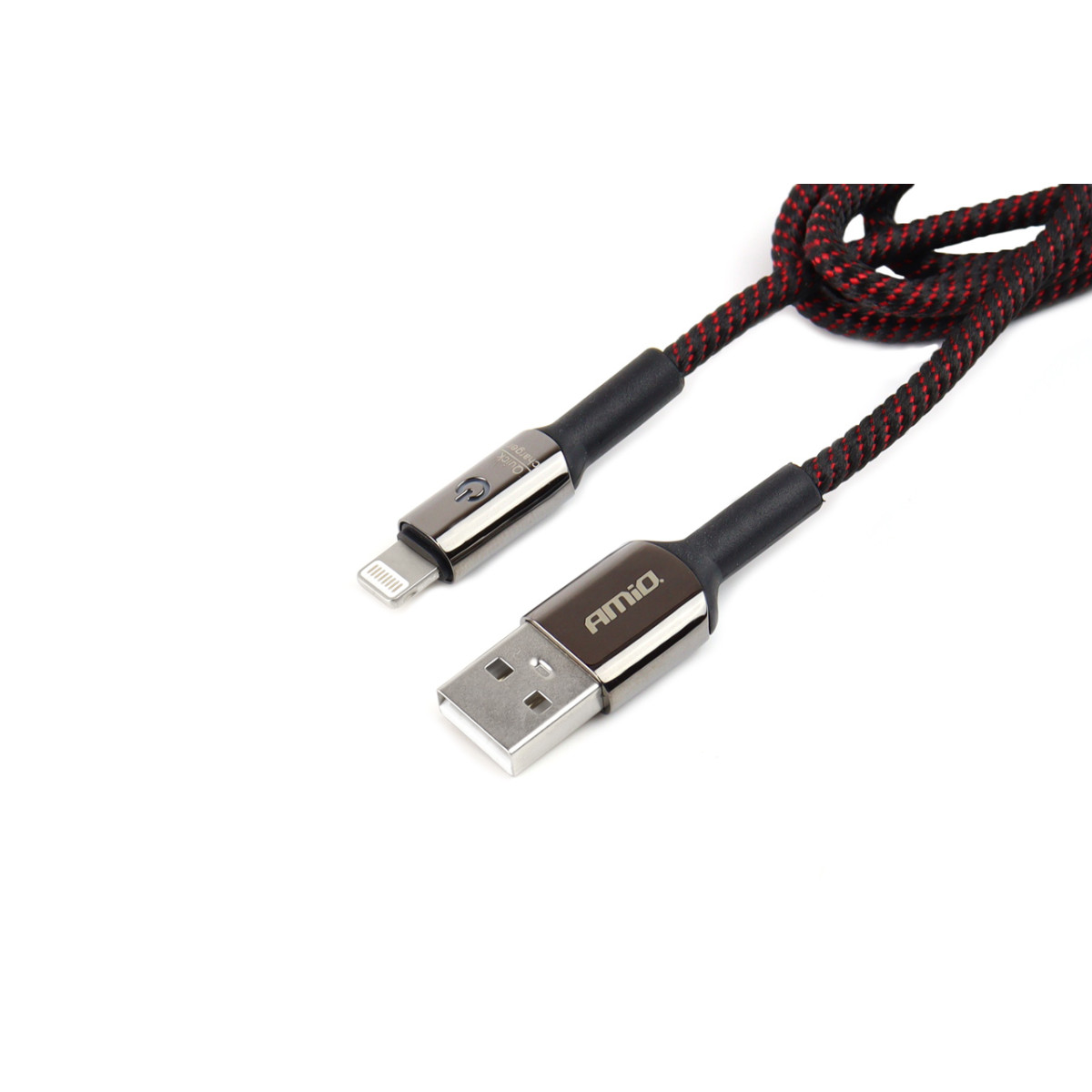 USB – Lightning kabelis iPhone su LED indikatoriumi 100 cm UC-10 AMIO-02527