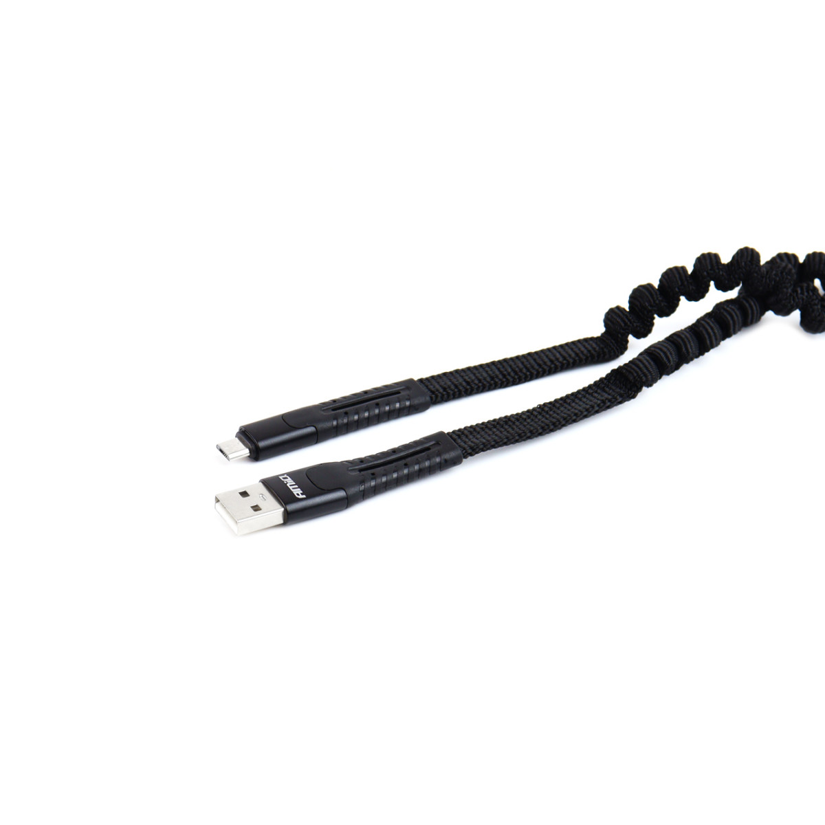 Kabelis USB – micro USB, spyruoklinis 120 cm UC-12 AMIO-02529