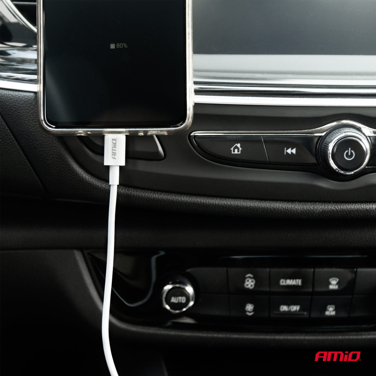 USB–USB-C įkrovimo kabelis 2A, 100 cm, FullLINK AMIO-03893