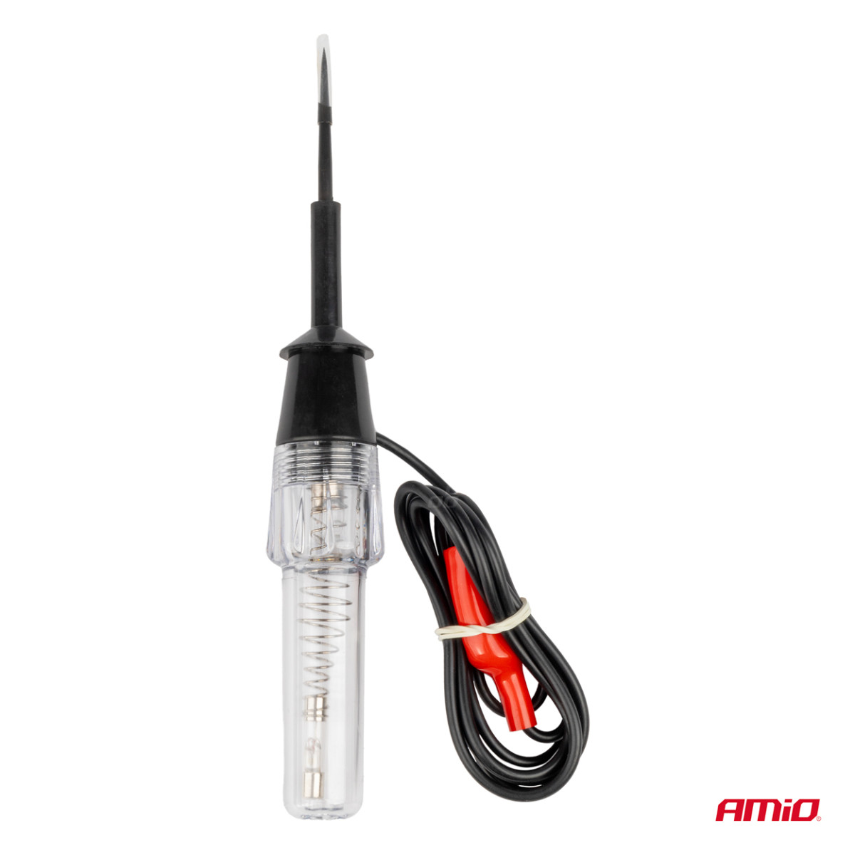 Automobilinis įtampos testeris 6–12V su „krokodilo“ gnybtu, AMIO-04272